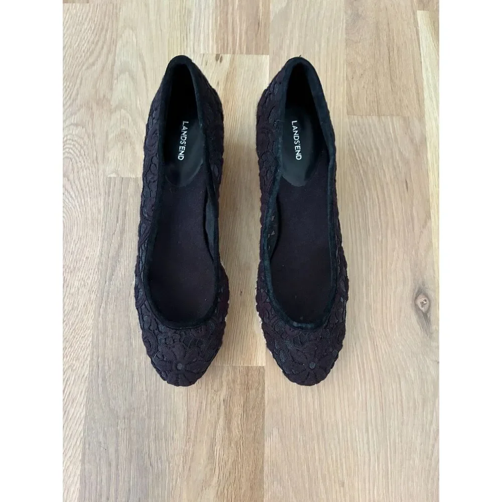 Lands End lace upper